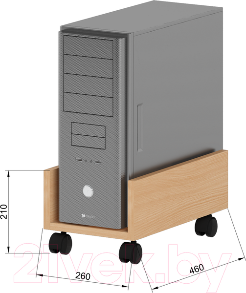 Изображение товара Полка для системного блока Славянская столица С-664 (дуб сонома)