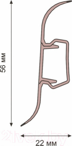 Изображение товара Плинтус Rico Leo 114 Клен Высокогорный