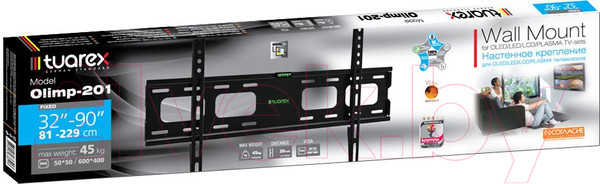 Изображение товара Кронштейн для телевизора Tuarex Olimp-201 (черный)