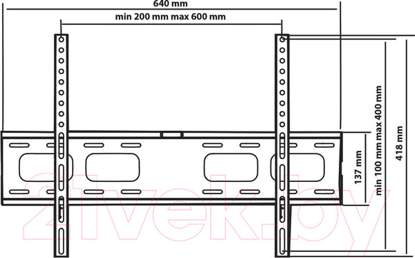 Изображение товара Кронштейн для телевизора Tuarex Olimp-201 (черный)