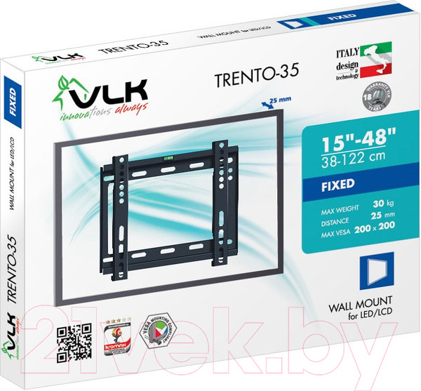 Изображение товара Кронштейн для телевизора VLK Trento-35 (черный)