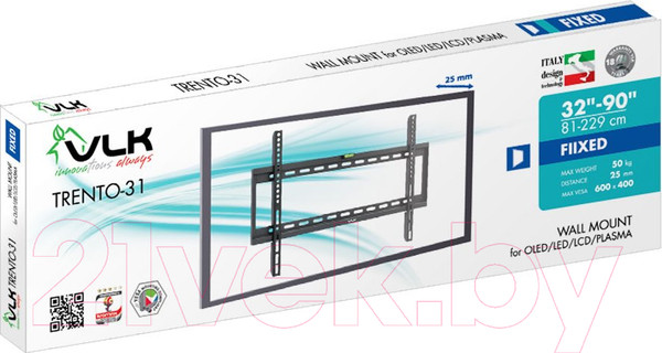 Изображение товара Кронштейн для телевизора VLK Trento-31 (черный)