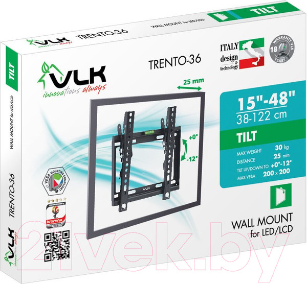 Изображение товара Кронштейн для телевизора VLK Trento-36 (черный)