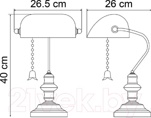 Изображение товара Настольная лампа Arte Lamp Banker A2493LT-1AB