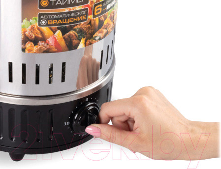 Изображение товара Электрошашлычница Endever Grillmaster 295 (серебристый/черный)