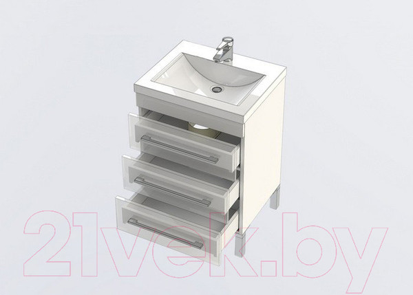 Изображение товара Тумба под умывальник Aquanet Верона 58 / 178253 (с 3 ящиками)