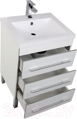 Изображение товара Тумба под умывальник Aquanet Верона 58 / 178253 (с 3 ящиками)