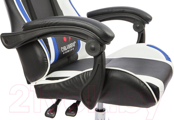 Изображение товара Кресло геймерское Calviano Ultimato (черный/белый/голубой)