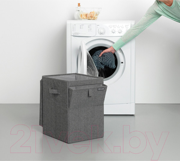 Изображение товара Корзина для белья Brabantia 120442 (серый/черный)