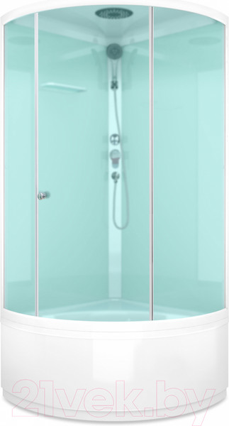 Изображение товара Душевая кабина Domani-Spa Simple High / DS01S99HWT00 (белый/сатин-матированное стекло)