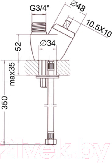 Изображение товара Смеситель Slovarm TA.4008.B