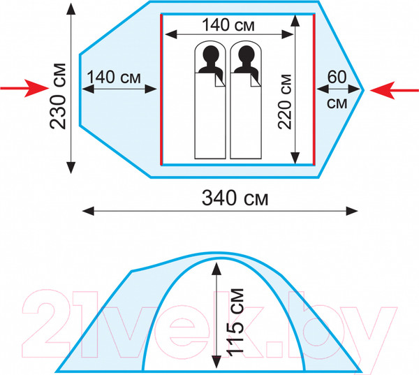 Изображение товара Палатка Tramp Colibri Plus V2 / TRT-35