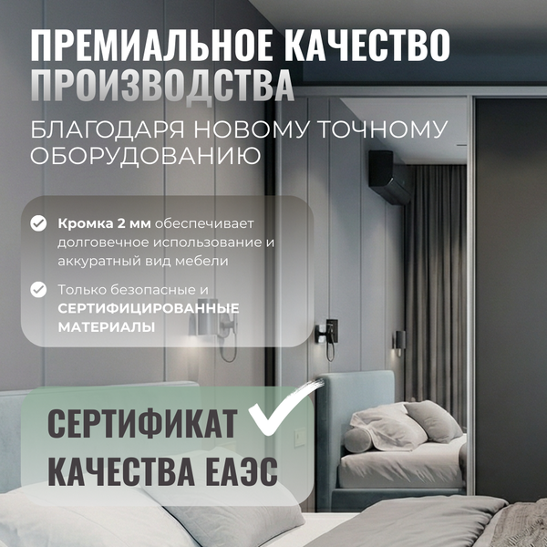 Изображение товара Шкаф-купе Рэйгрупп 120450 VVX Elgon РГ-12.02 (венге/хром)