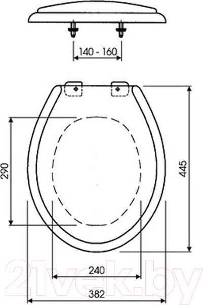 Изображение товара Сиденье для унитаза Slovarm T-3542