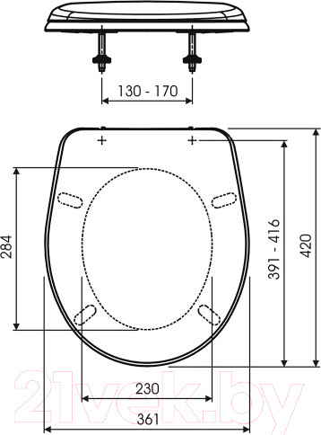Изображение товара Сиденье для унитаза Slovarm P-3558