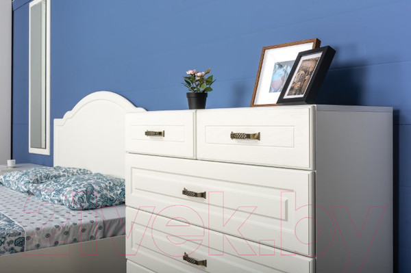 Изображение товара Каркас кровати Mobi Ливерпуль 11.08 (белый/ясень ваниль)