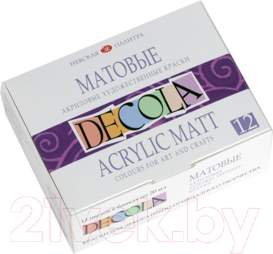 Изображение товара Акриловые краски Decola Матовые / 143411021 (12шт)