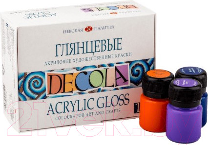 Изображение товара Акриловые краски Decola Глянцевые / 2941116 (12шт)