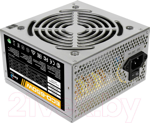 Изображение товара Блок питания для компьютера AeroCool ECO-650W