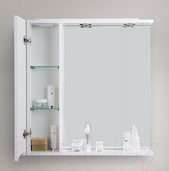 Изображение товара Шкаф с зеркалом для ванной BelBagno Marino-SPC-600/750-1A-BL-P-L