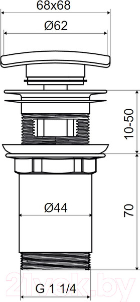 Изображение товара Донный клапан Slovarm P-967KSR/II