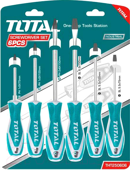 Изображение товара Набор отверток TOTAL THT250606
