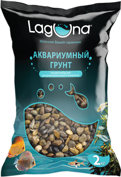 Изображение товара Грунт для аквариума Laguna 20205B / 73954050 (2кг, темно-коричневый)