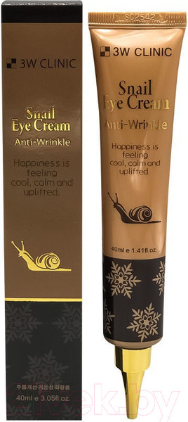 Изображение товара Крем для век 3W Clinic Snail Eye Cream Anti Wrinkle с экстрактом улитки (40мл)