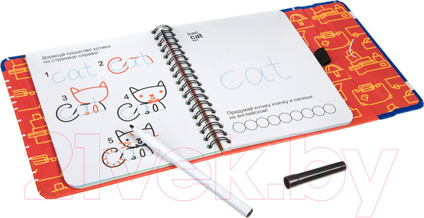 Изображение товара Развивающая книга Bondibon Мини игры в дорогу. Английский язык. Веселые задачки / ВВ3476