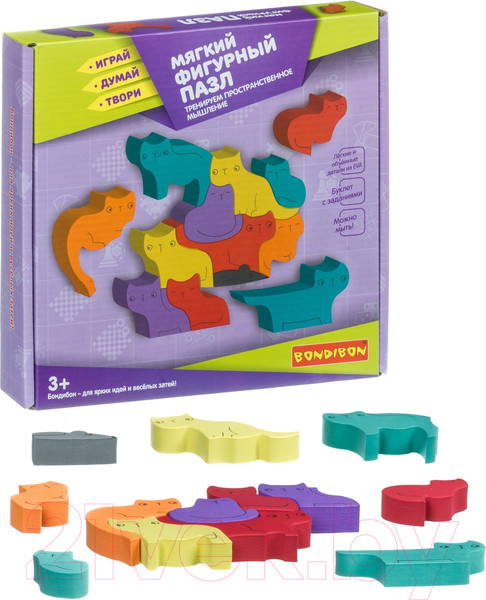 Изображение товара Развивающая игра Bondibon Кошки и мышь. Тренируем пространственное мышление / ВВ4219