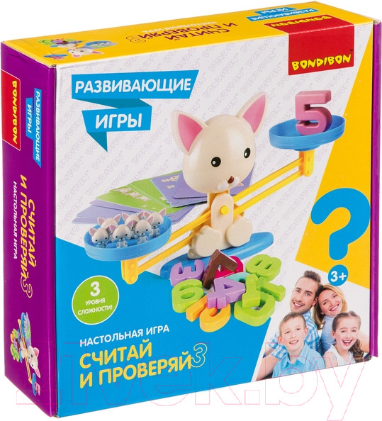 Изображение товара Развивающая игра Bondibon Считай и проверяй 3 / ВВ4267