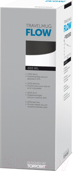 Изображение товара Термокружка Toppoint Flow 98776WH