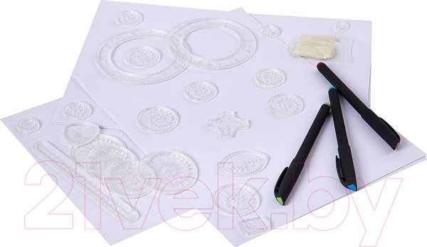 Изображение товара Развивающая игра Bondibon Спирограф-линейка. Чудесные узоры / ВВ2623