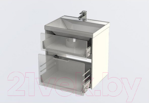 Изображение товара Тумба под умывальник Aquanet Латина 60 / 179934 (с 2 ящиками)