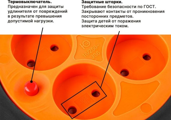 Изображение товара Удлинитель на катушке Юпитер JP8403-03