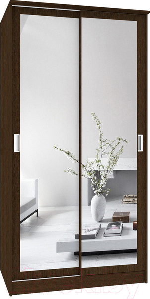 Изображение товара Шкаф-купе Кортекс-мебель Лагуна ШК01-02 (венге)