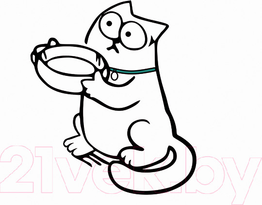 Изображение товара Письменный стол Аквилон Кот №17 (туя светлая/белый)