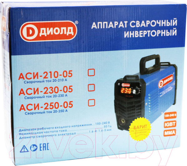 Изображение товара Инвертор сварочный Диолд АСИ-230-05 (30012310)
