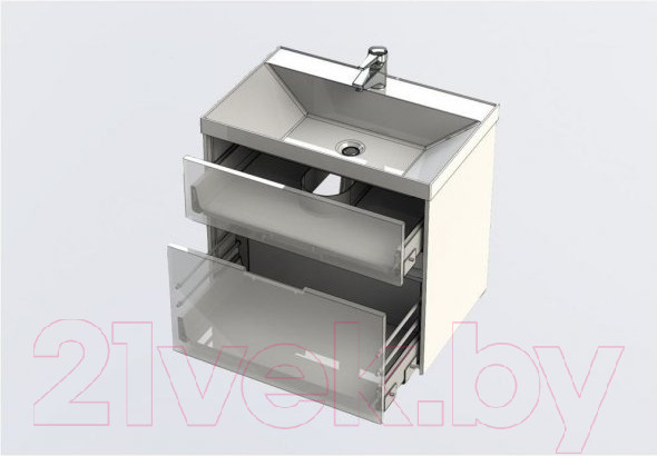 Изображение товара Тумба под умывальник Aquanet Латина 70 / 180032 (с 2 ящиками)
