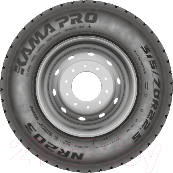 Изображение товара Грузовая шина KAMA PRO NR 203 295/80R22.5 152/148M M+S Ведущая