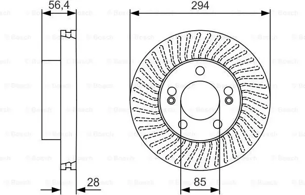 Изображение товара Тормозной диск Bosch 0986479C31