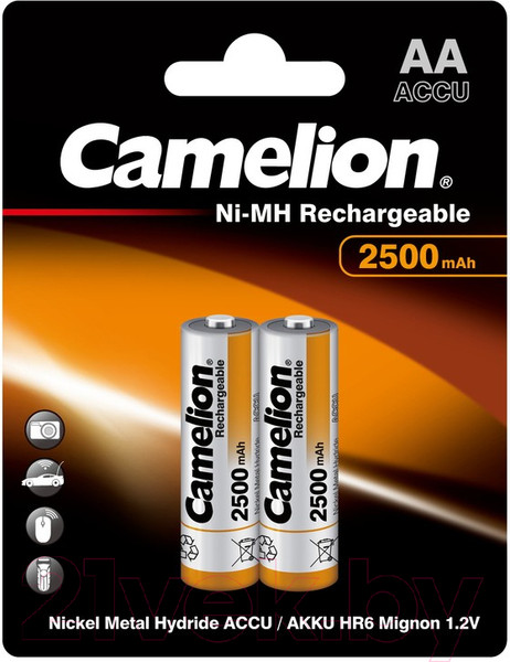 Изображение товара Комплект аккумуляторов Camelion NH-AA2300BP2 (2шт)