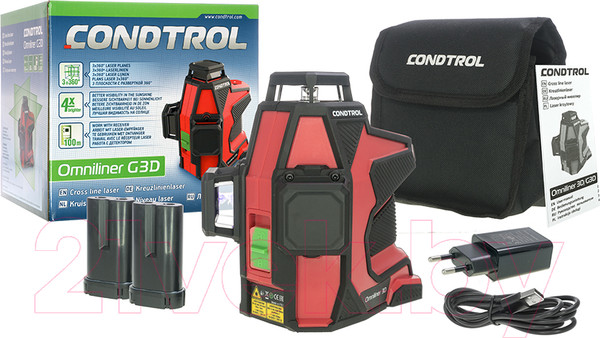 Изображение товара Лазерный нивелир Condtrol Omniliner 3DG (1-2-153)
