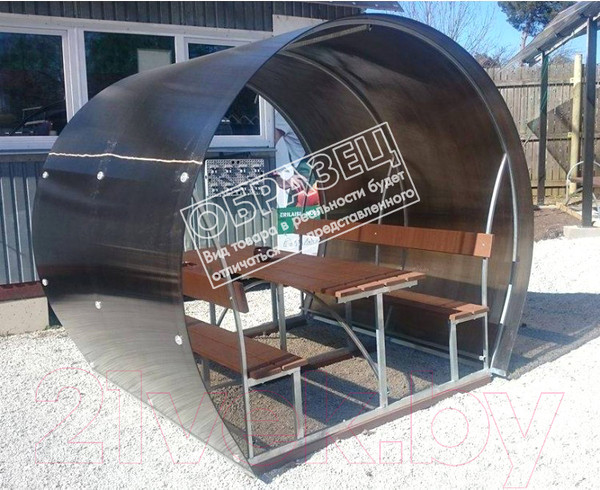 Изображение товара Беседка КомфортПром Пион 2м с покрытием (бронзовый)