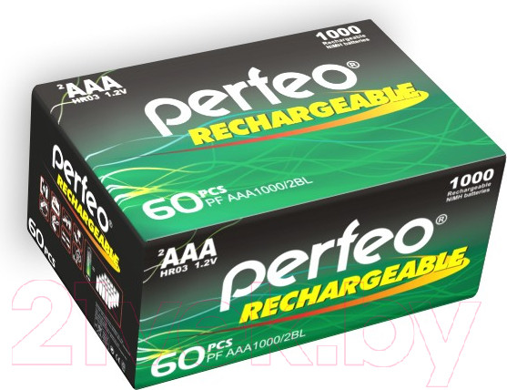 Изображение товара Комплект аккумуляторов Perfeo АAA1000mAh/2BL (2шт)