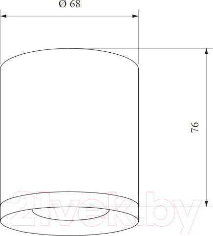 Изображение товара Точечный светильник Elektrostandard DLR024 6W 4200K (белый матовый/светлый дуб)