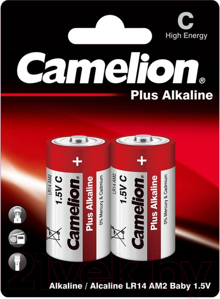 Изображение товара Комплект батареек Camelion LR14-BP2