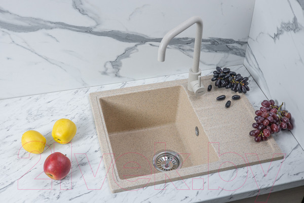 Изображение товара Мойка кухонная БелЭворс Mila L (темно-бежевый)