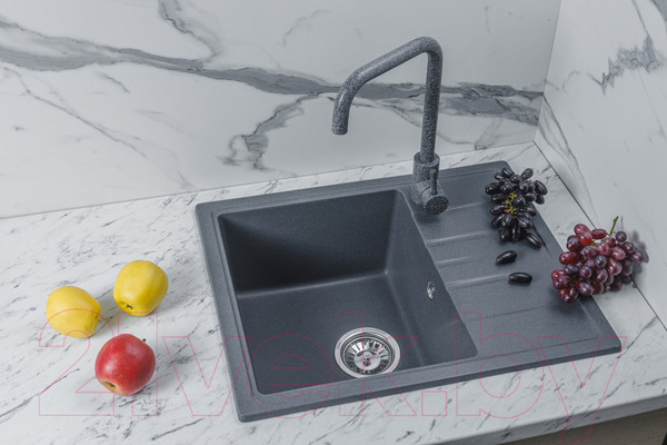 Изображение товара Мойка кухонная БелЭворс Mila L (антрацит)