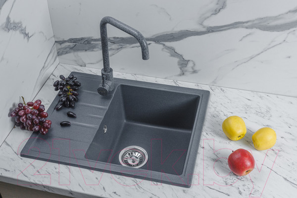 Изображение товара Мойка кухонная БелЭворс Mila R (антрацит)